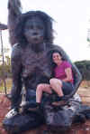 Tara with statue.jpg (36602 bytes)